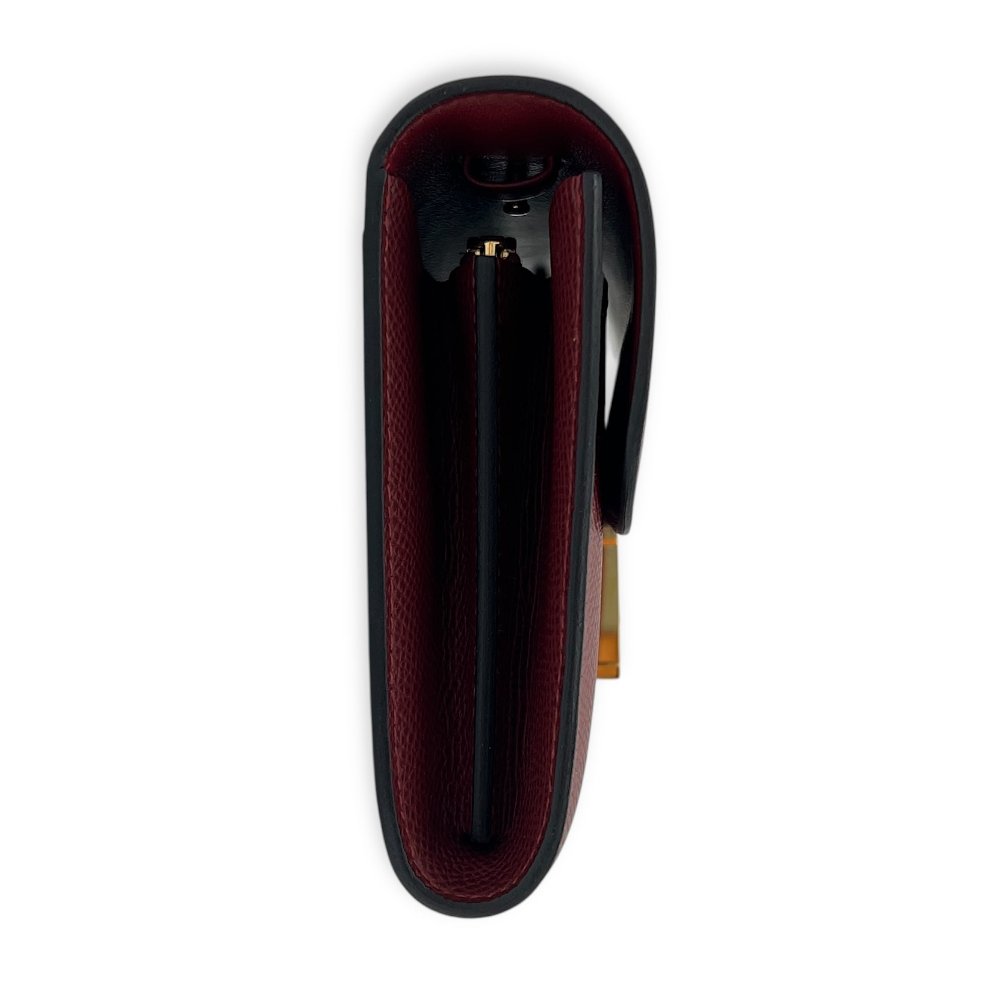 Constance To Go  Rouge H in Epsom, Gold hardware