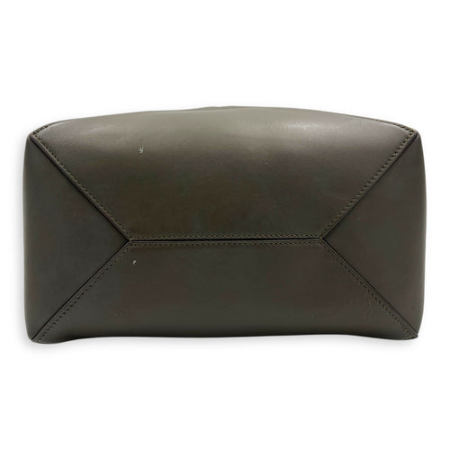 Puzzle Fold Tote Bag Green in Calfskin