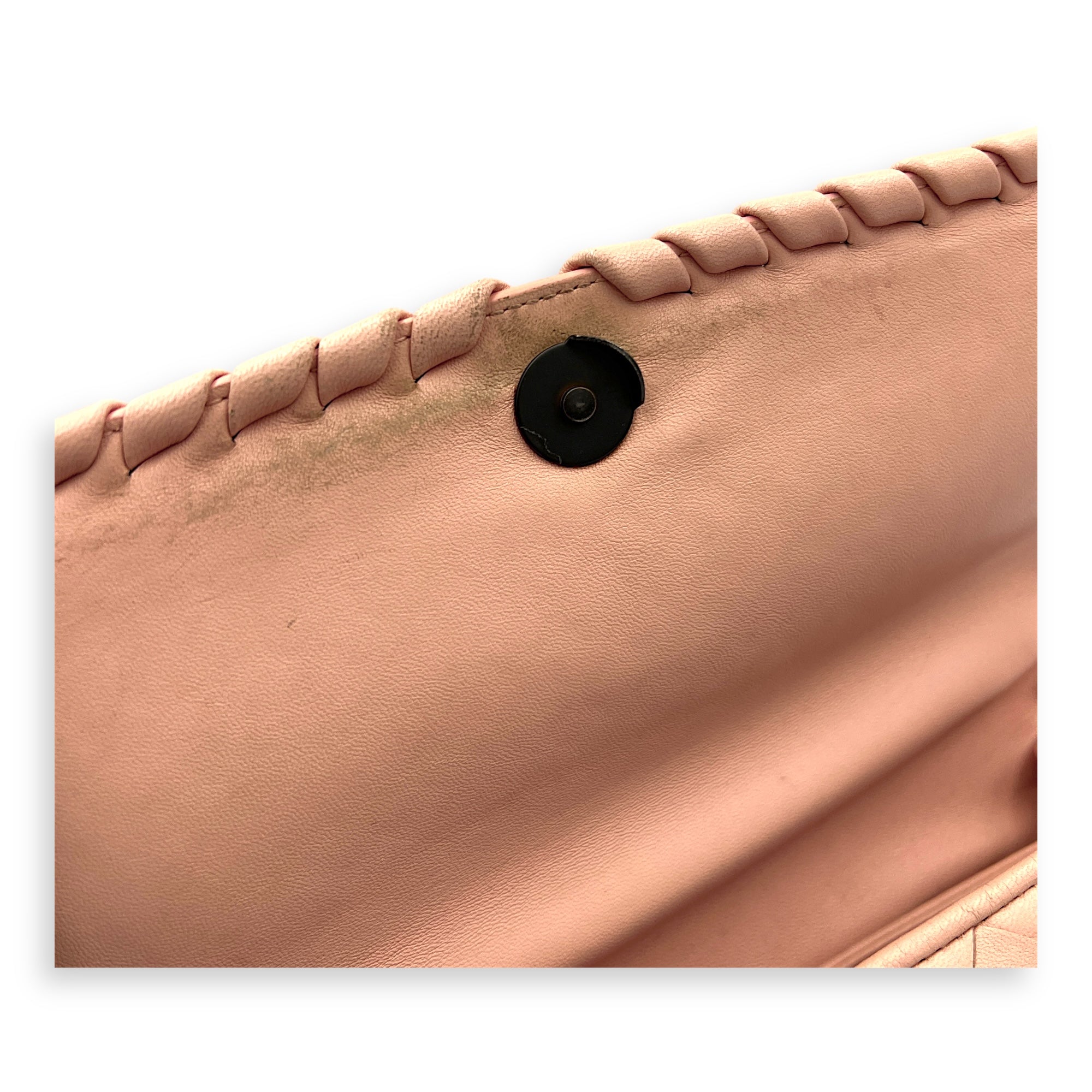 NA Shoulder Bag Beige in Calfskin, Gunmetal hardware
