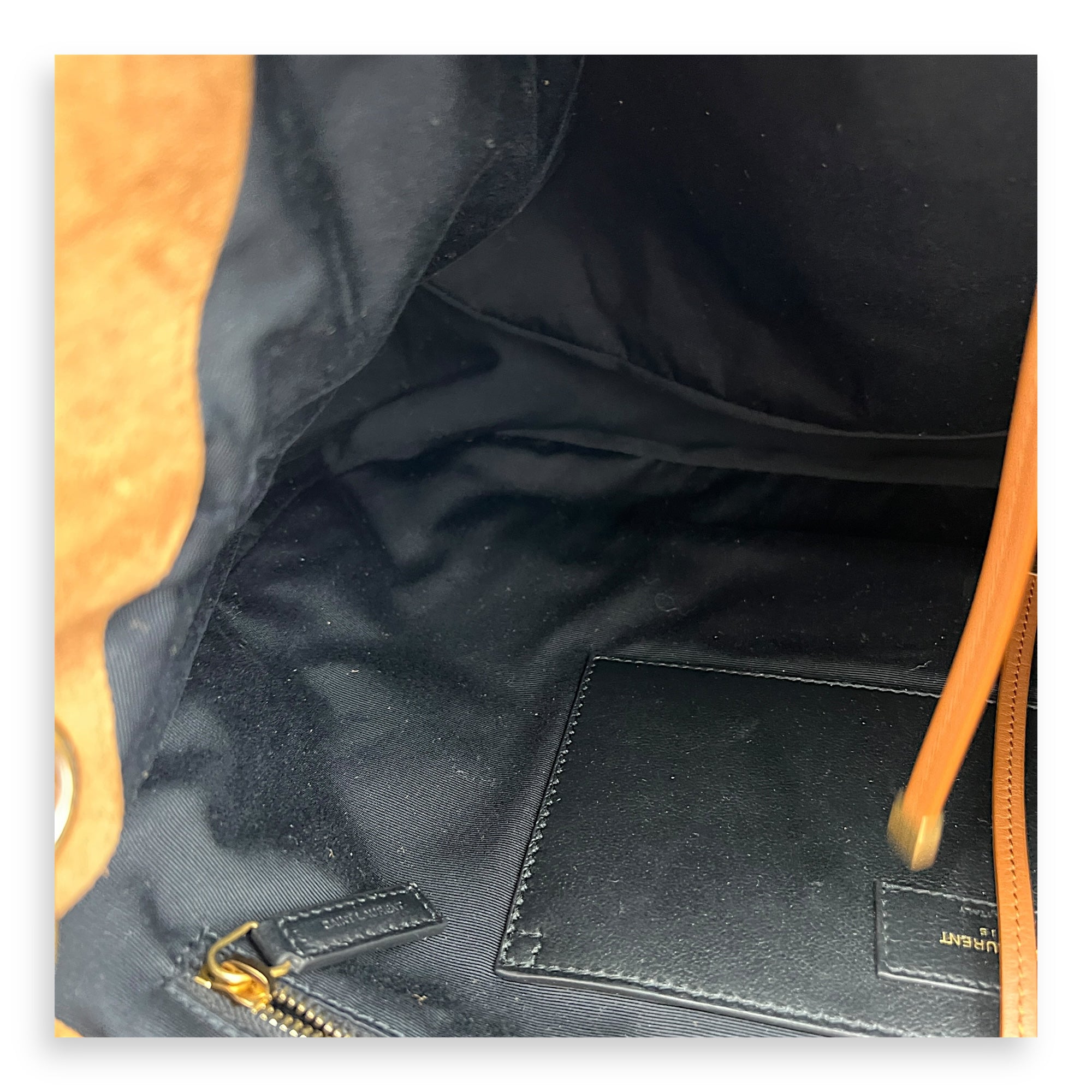 Jamie 4.3 Brown Shoulder Bag in Suede Leather, Gold hardware