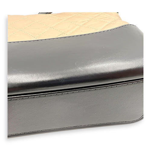 Gabrielle Shoulder Bag Beige in Calfskin, Mixed hardware