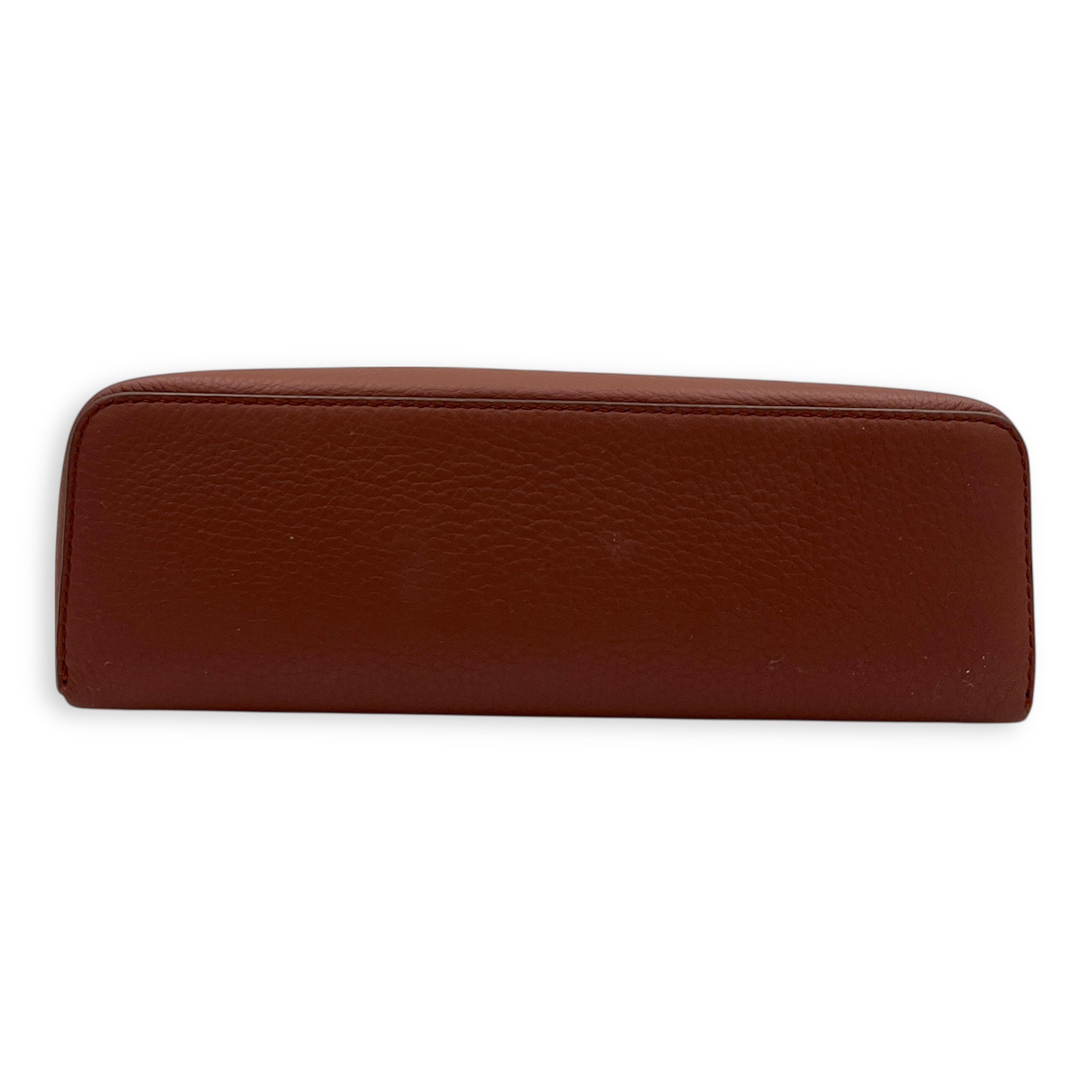 L19 Top Handle Bag Brown in Calfskin, Silver hardware