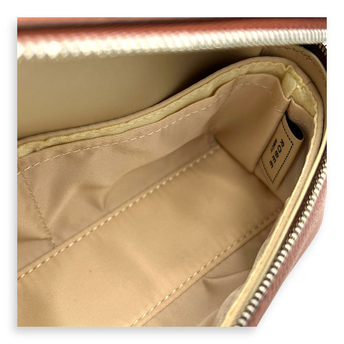 L19 Top Handle Bag Brown in Calfskin, Silver hardware