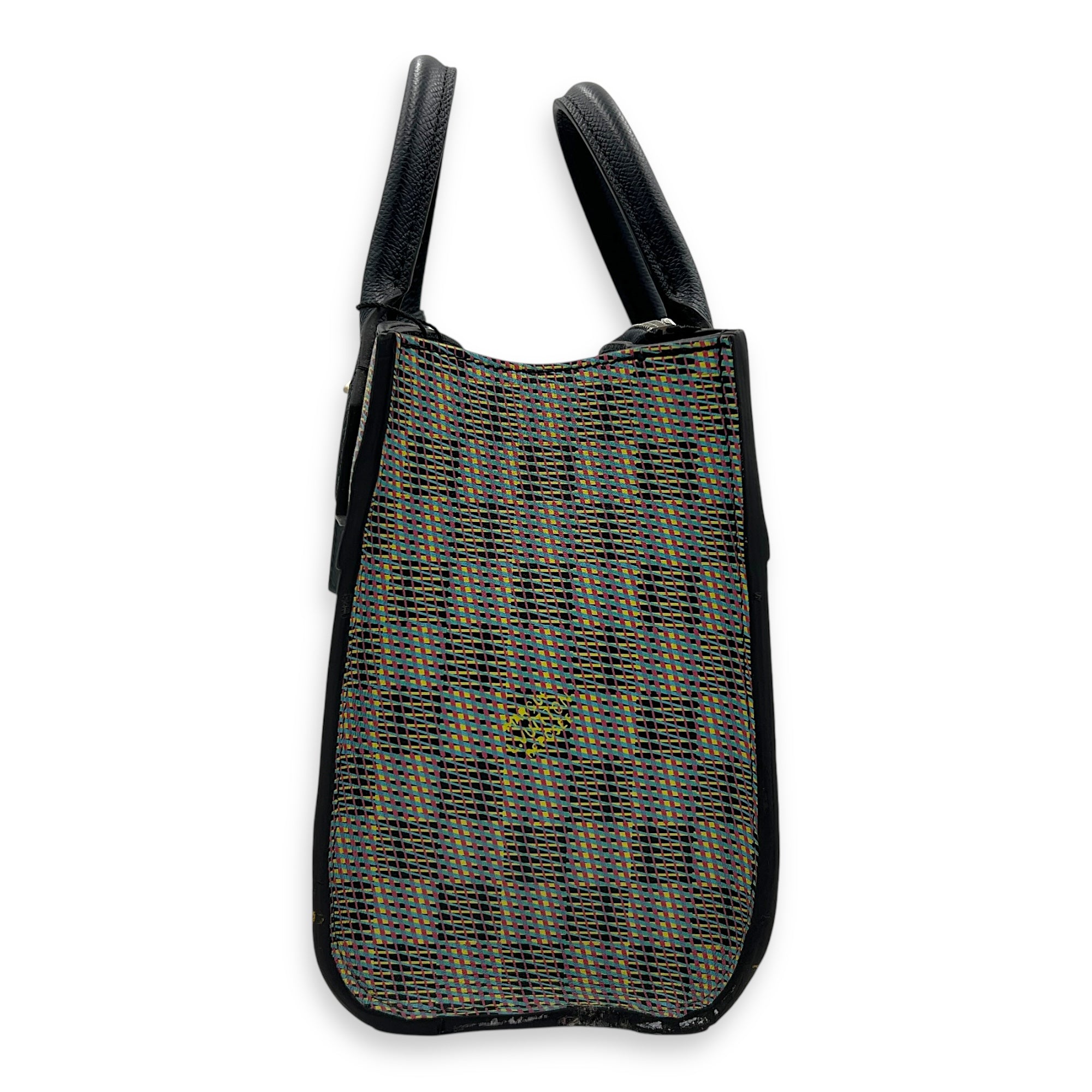 Steamer Top Handle Bag Multi-colour in Calfskin, Silver hardware