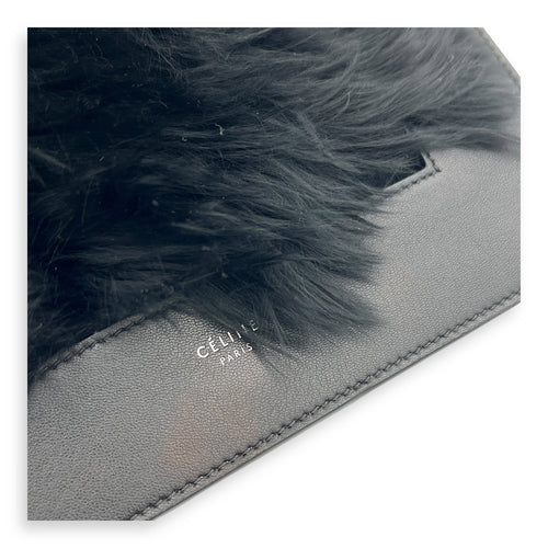 Frame Crossbody Bag Black in Calfskin, Silver hardware