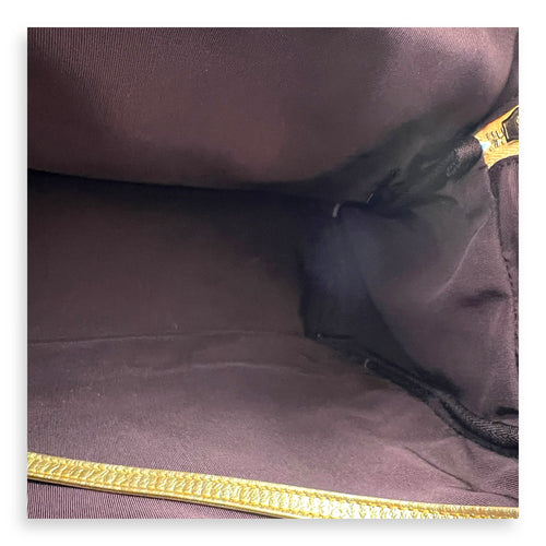 Grafitti Gold Backpack in Canvas, Gold hardware