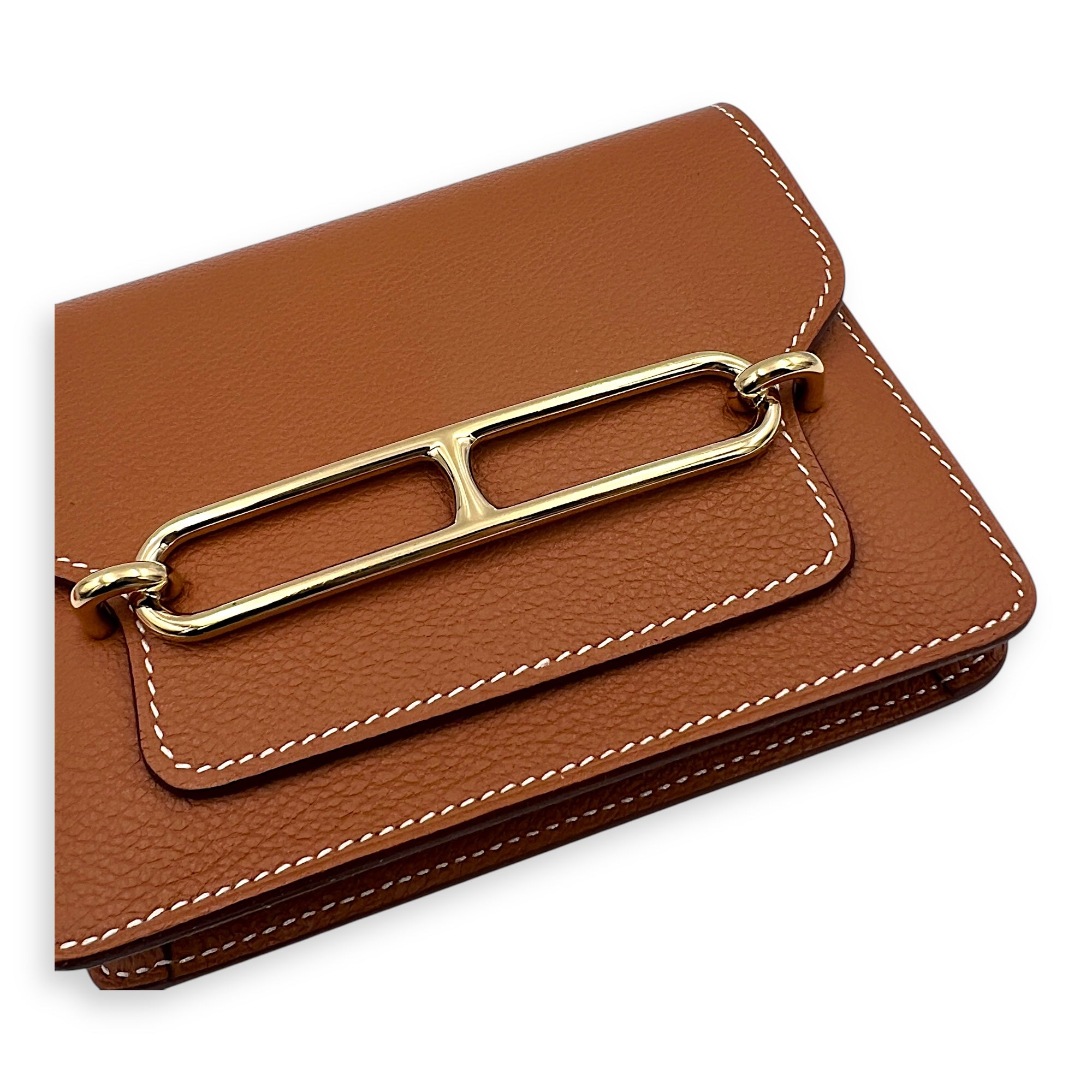 Roulis Slim Gold in Evercolor, Gold hardware