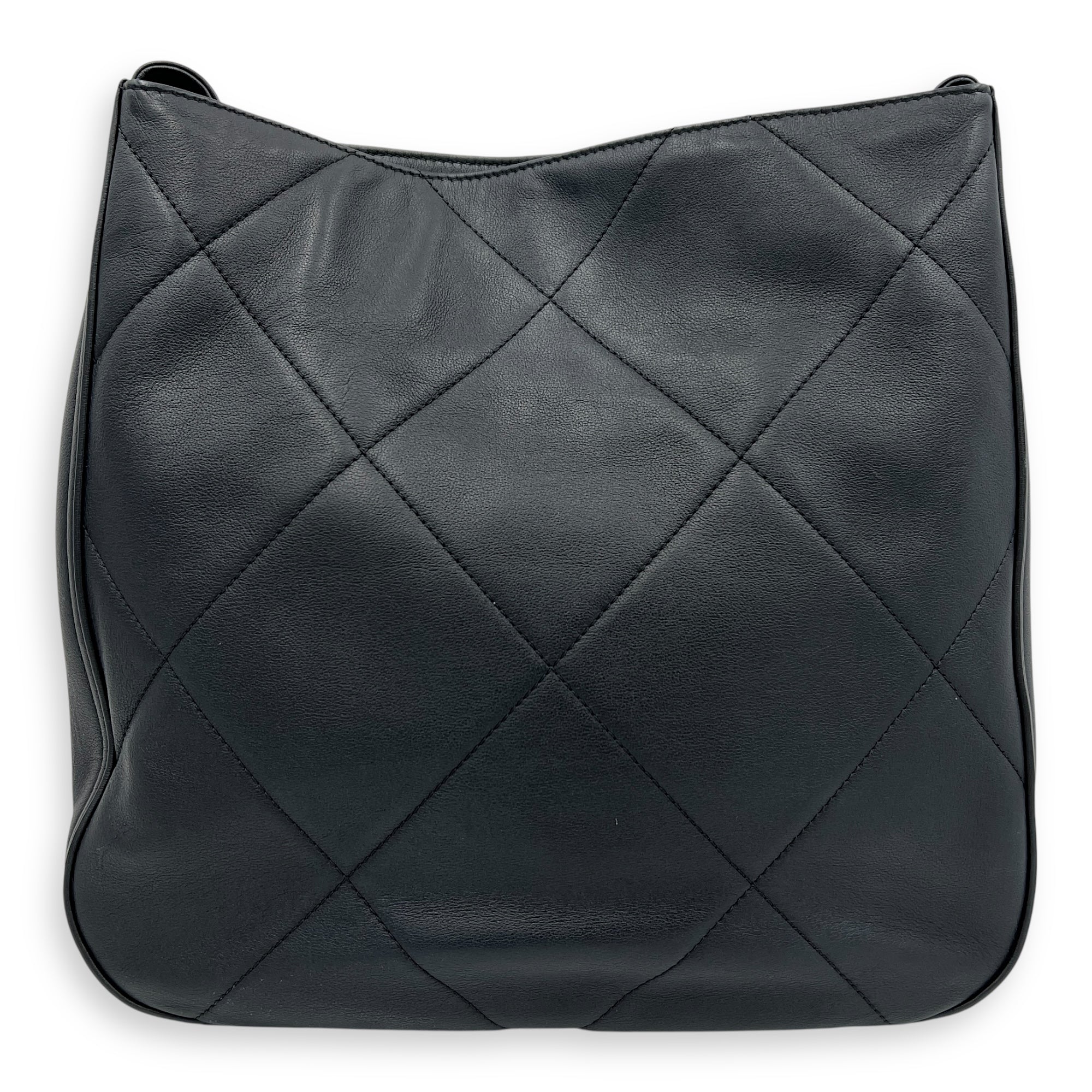 EASY MOOD Top Handle Bag Black in Calfskin, Brushed Gold hardware