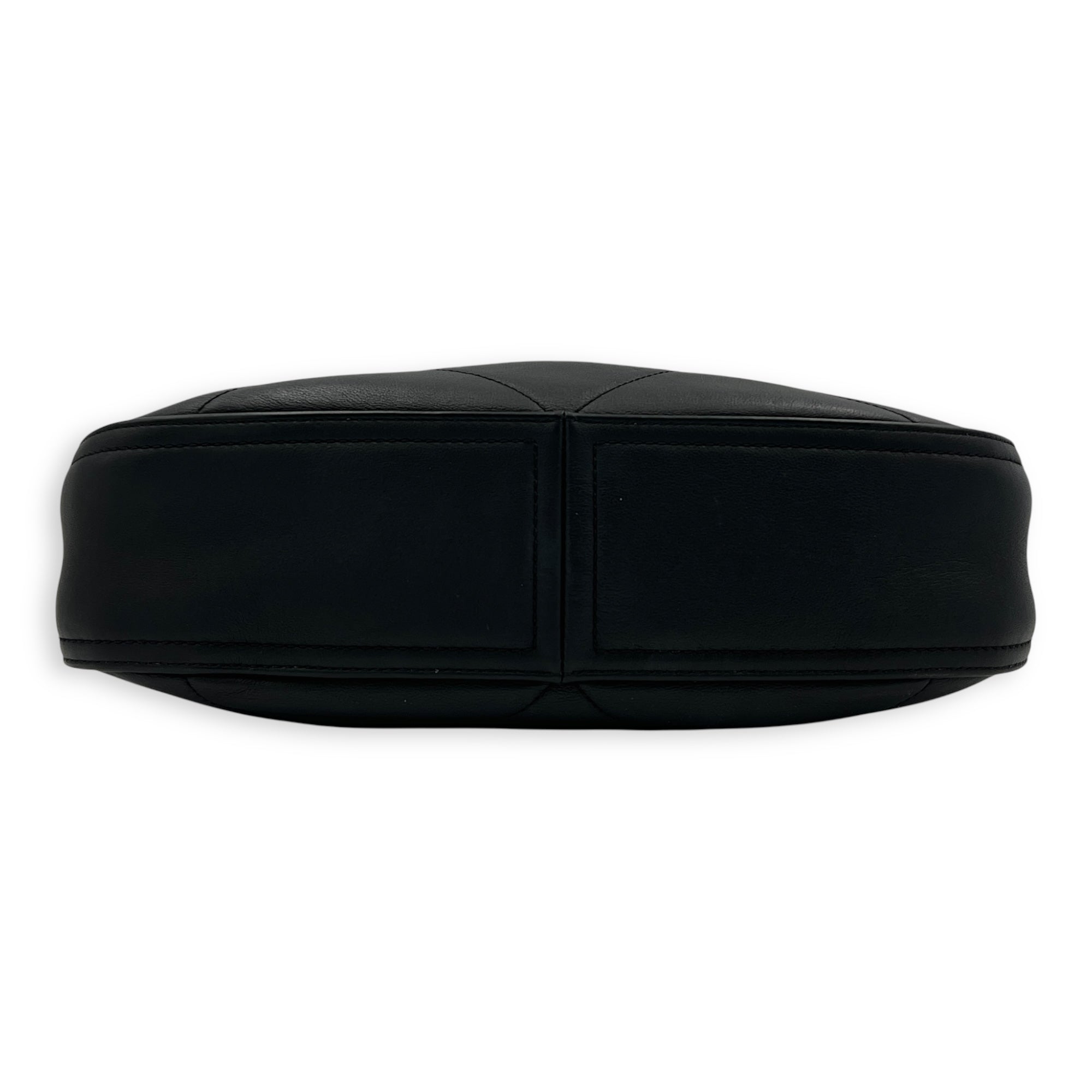 EASY MOOD Top Handle Bag Black in Calfskin, Brushed Gold hardware