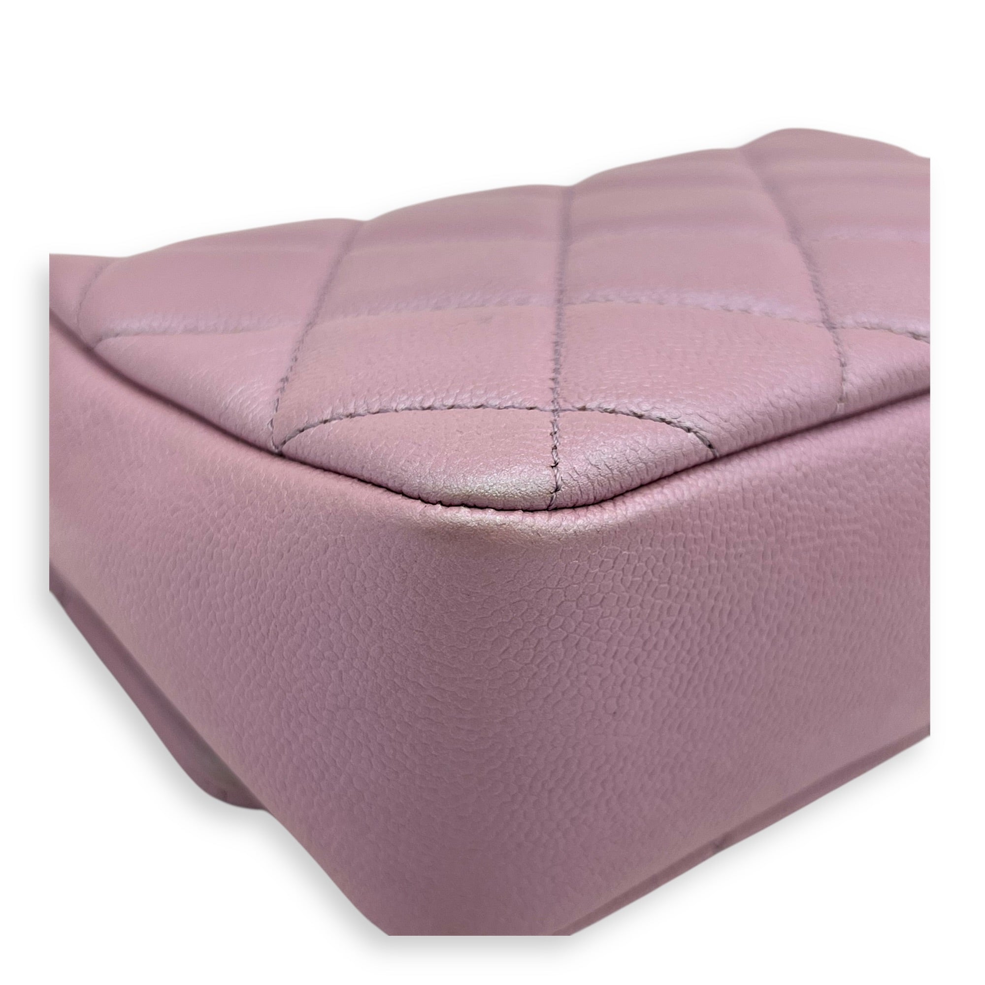 21K My Perfect Shoulder Bag Mini Iridescent Purple Pink in Caviar Leather, Gold hardware