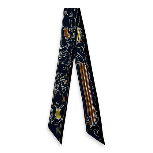 Les Chiens Parisiens Blue Twilly in Silk