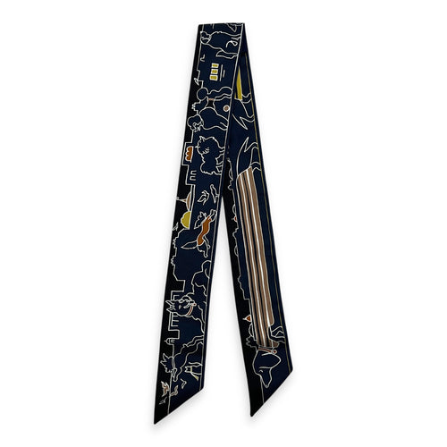 Les Chiens Parisiens Blue Twilly in Silk