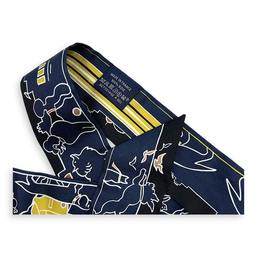 Les Chiens Parisiens Blue Twilly in Silk