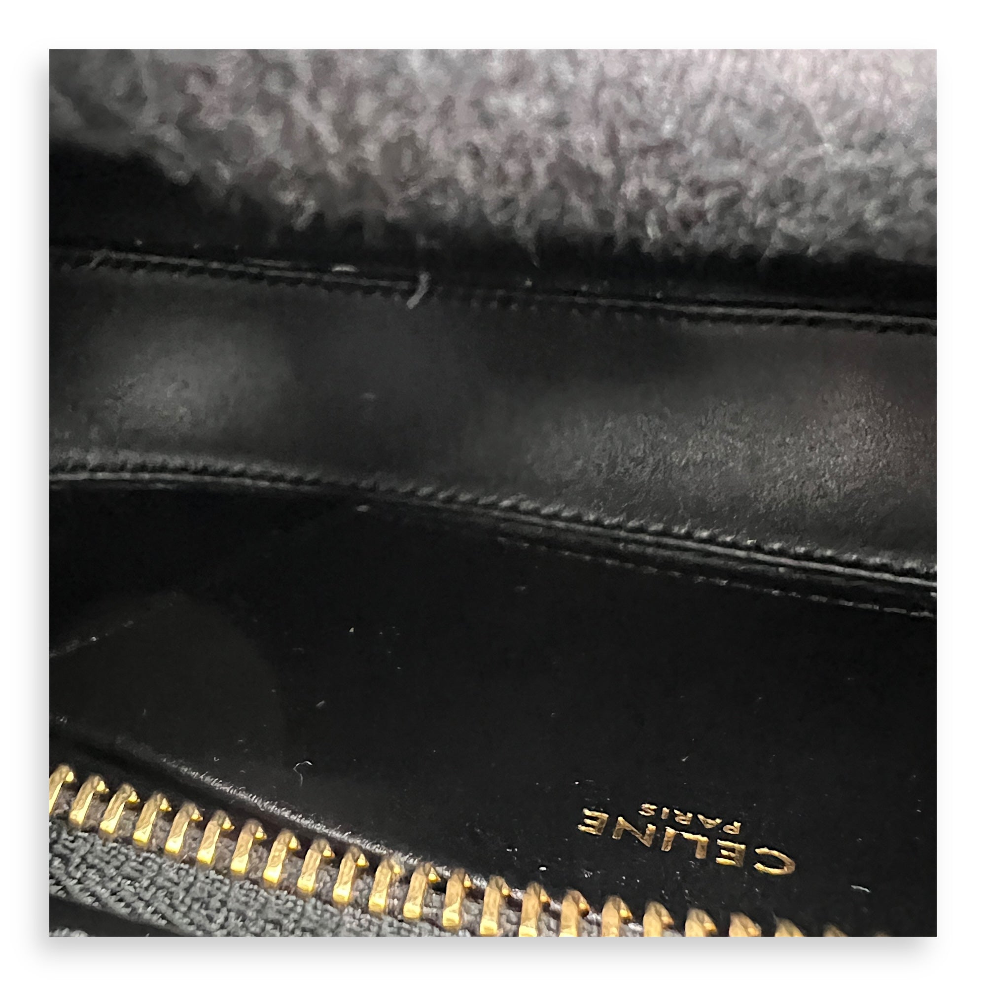 Tilly Black Shoulder Bag in Calfskin, Gold hardware