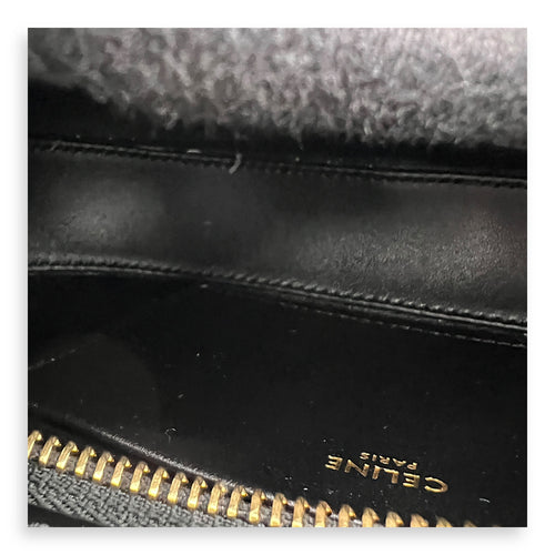 Tilly Black Shoulder Bag in Calfskin, Gold hardware