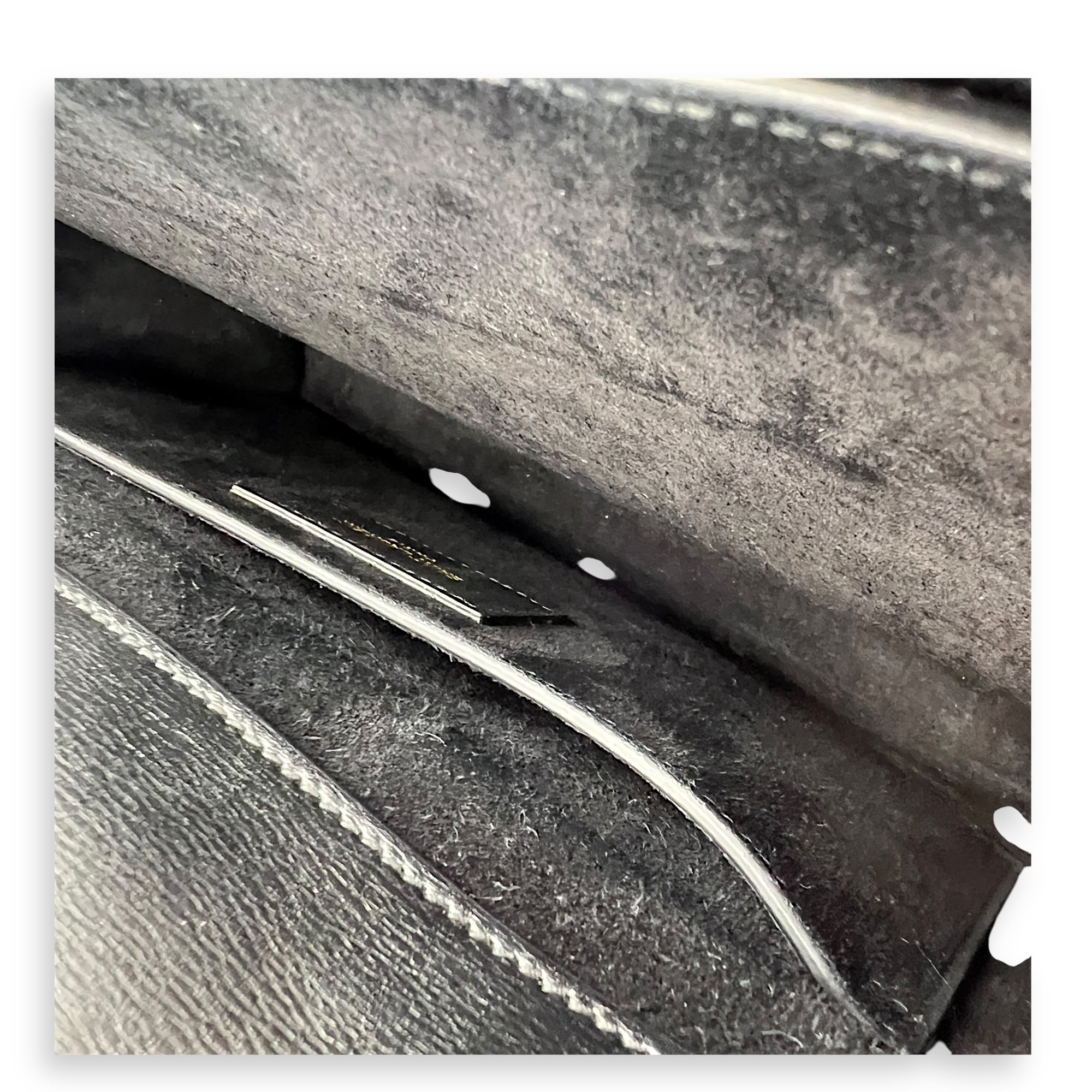 Sunset Shoulder Bag Large Black in Calfskin, Gold hardware