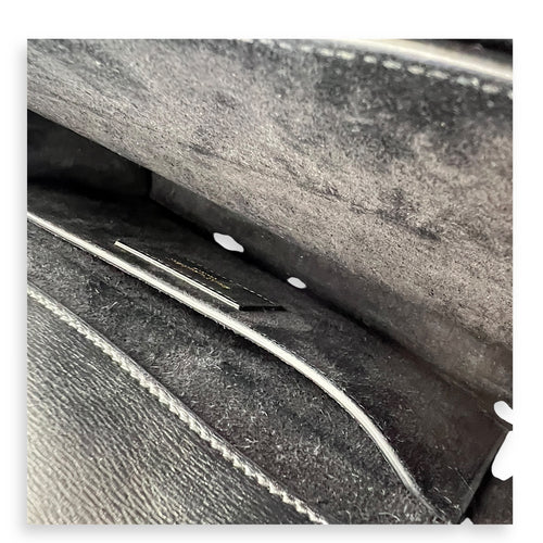 Sunset Shoulder Bag Large Black in Calfskin, Gold hardware