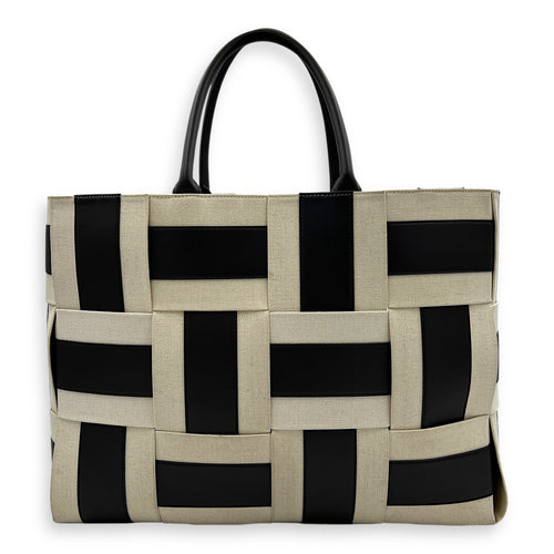 Arco Top Handle Bag Brown in Canvas