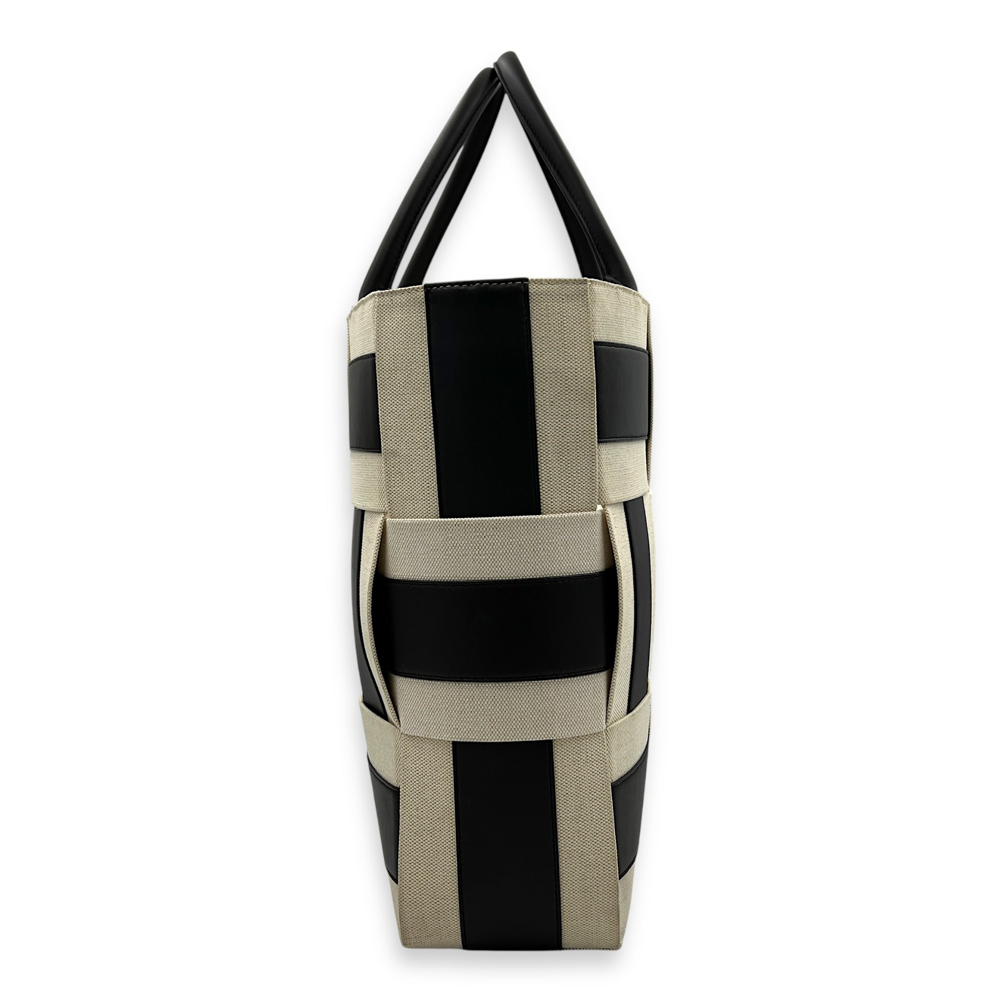 Arco Top Handle Bag Brown in Canvas