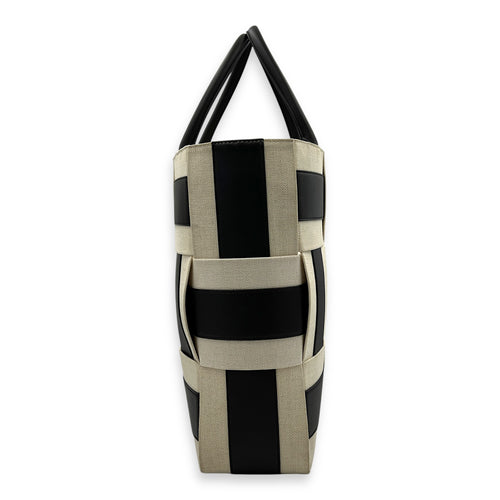Arco Top Handle Bag Brown in Canvas