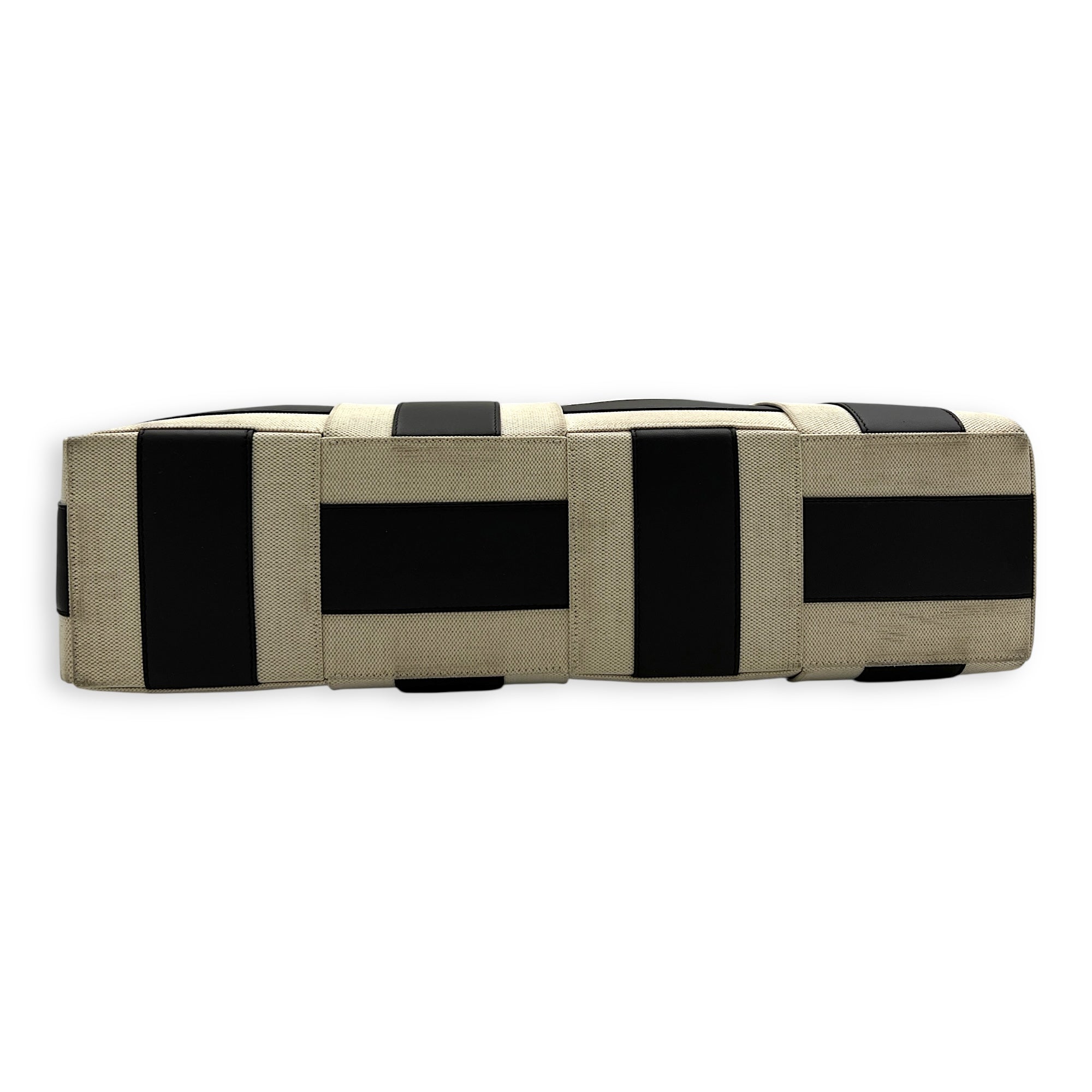 Arco Top Handle Bag Brown in Canvas