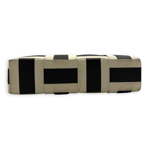 Arco Top Handle Bag Brown in Canvas