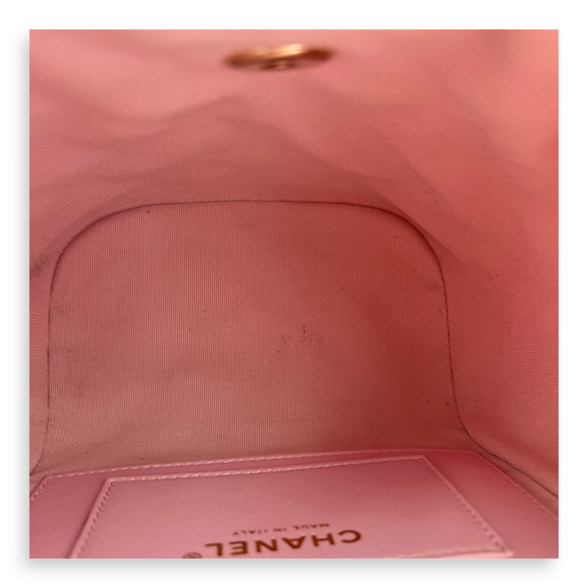 Urban Spirit Backpack Pink in Caviar Leather, Gold hardware