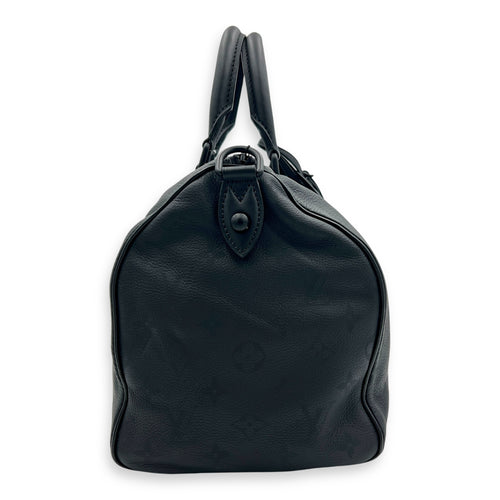 Speedy Bandouliere P9 Top Handle Bag 30 Black in Calfskin, Black hardware