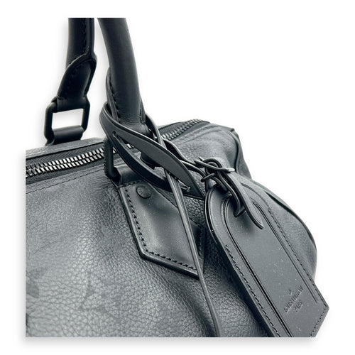 Speedy Bandouliere P9 Top Handle Bag 30 Black in Calfskin, Black hardware