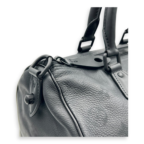 Speedy Bandouliere P9 Top Handle Bag 30 Black in Calfskin, Black hardware
