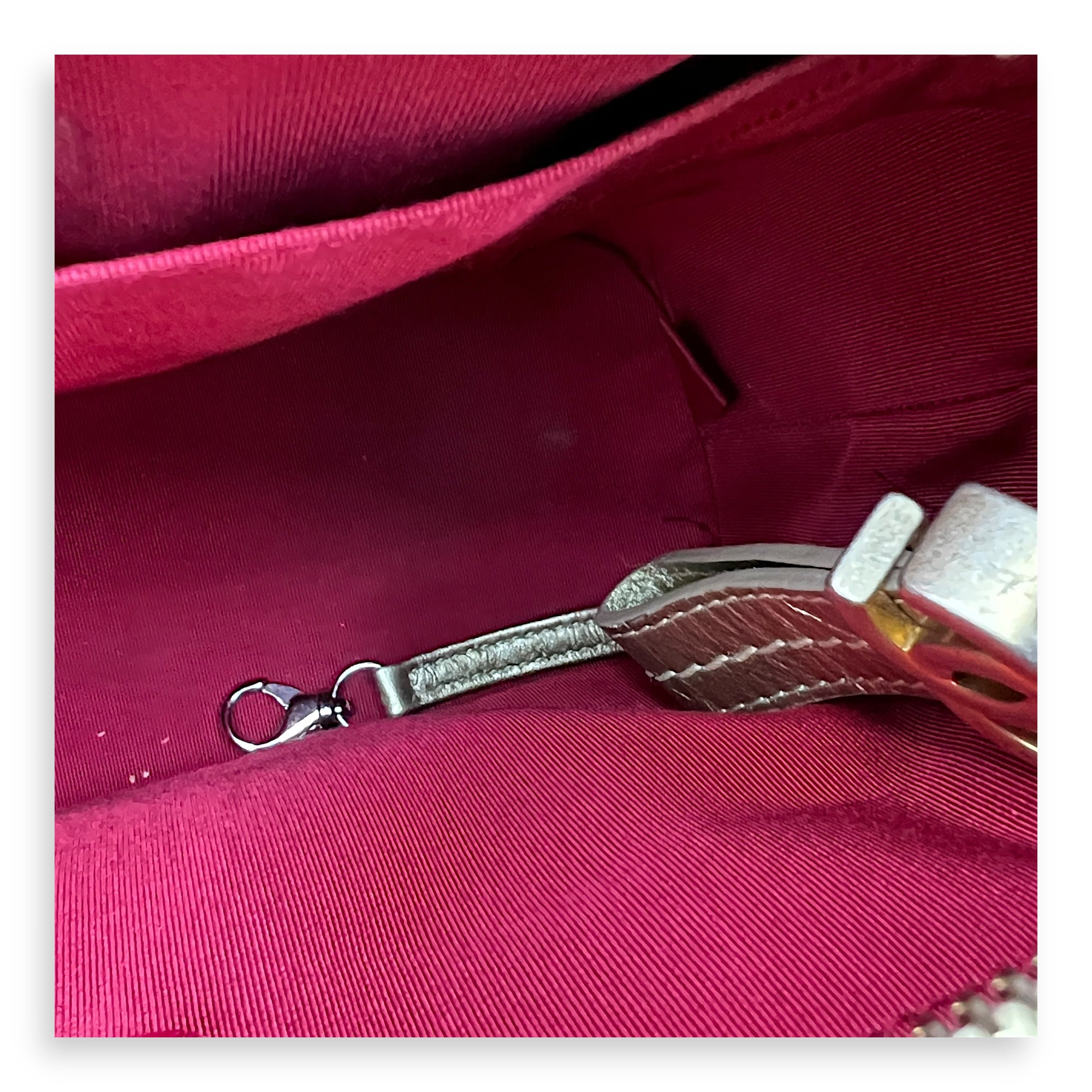 Gabrielle Medium Gold Shoulder Bag in Calfskin, Mixed hardware