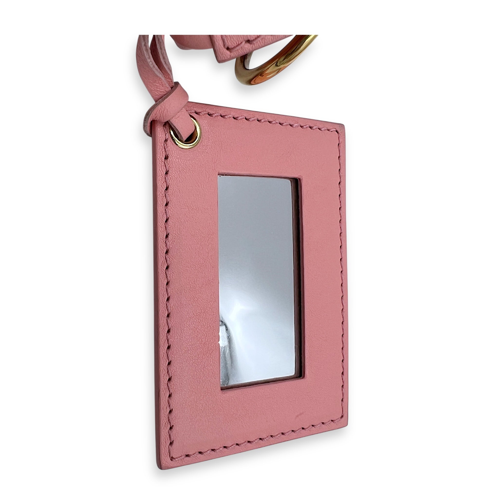 City Crossbody Bag Pink in Calfskin, Mixed hardware