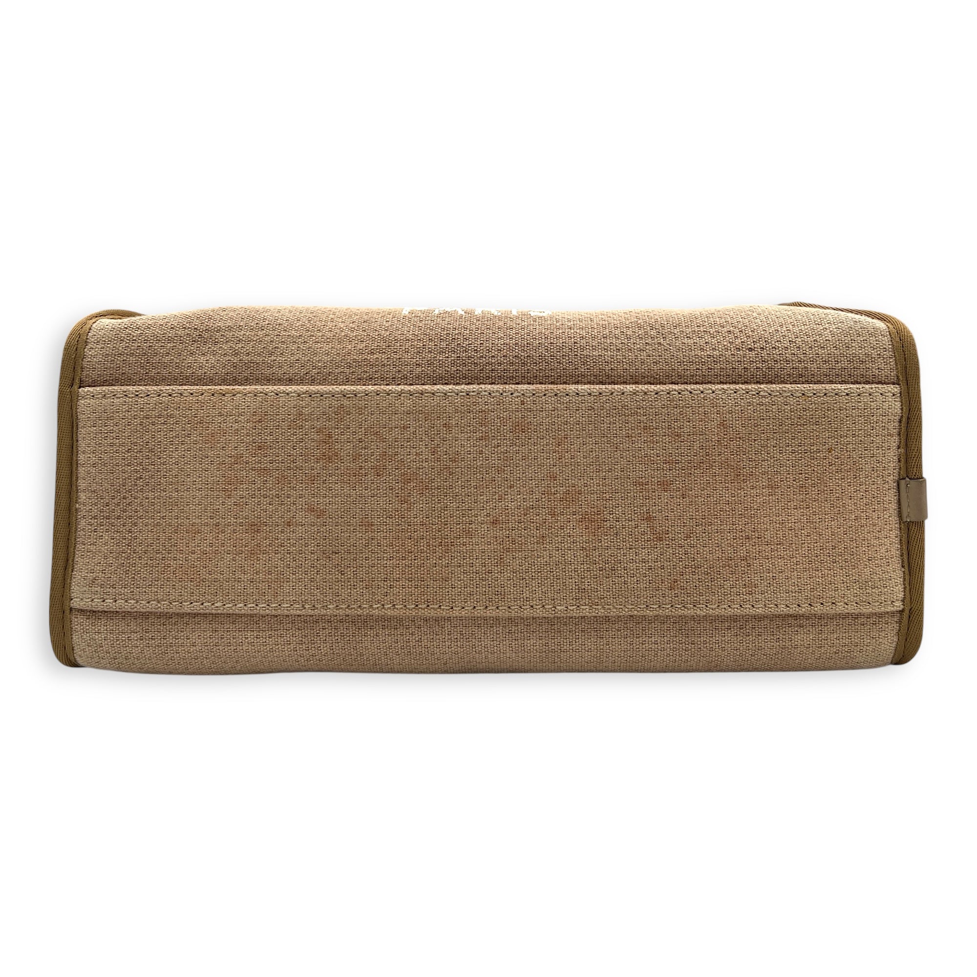 Deauville Bowling Pink Shoulder Bag in Canvas, Silver hardware