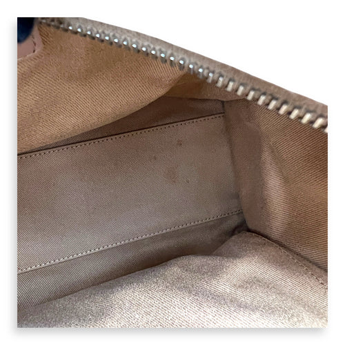 Deauville Bowling Pink Shoulder Bag in Canvas, Silver hardware