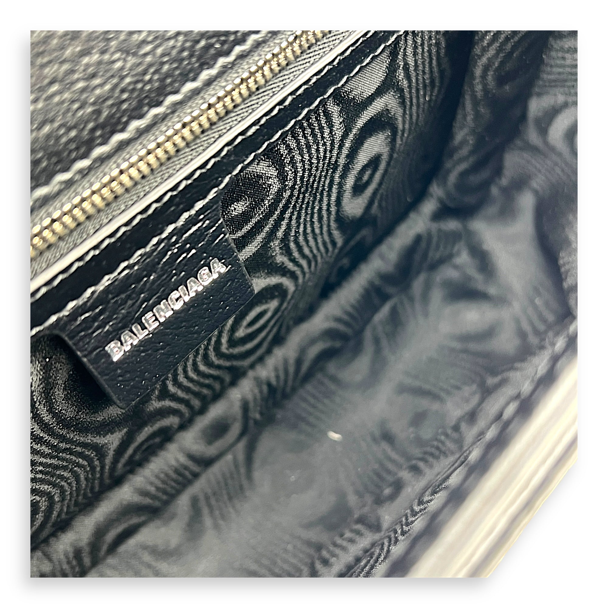 The Hacker Project Ophidia Shoulder Bag Black in Canvas, Silver hardware