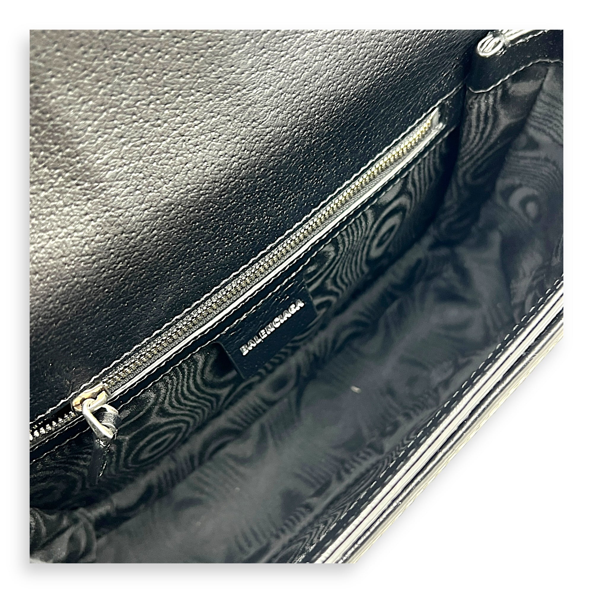 The Hacker Project Ophidia Shoulder Bag Black in Canvas, Silver hardware
