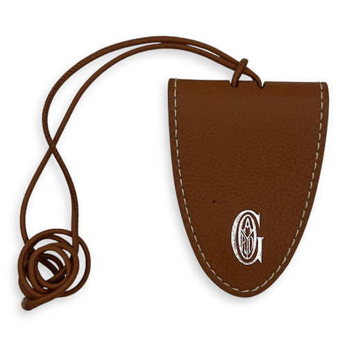 NA Bag Accessory Brown in Calfskin, Silver hardware