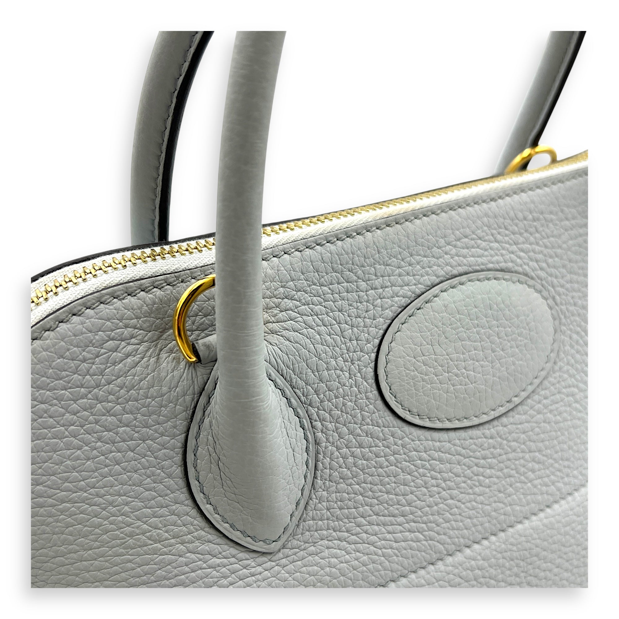 Bolide Blue in Clemence, Gold hardware