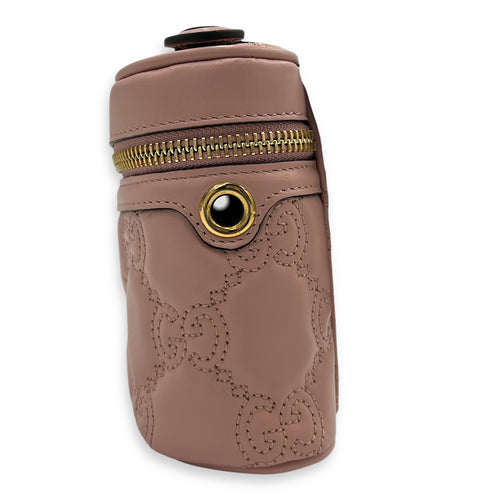 GG Vanity Bag Pink in Calfskin, Gold hardware