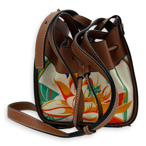 Hammock Bucket Bag Multi-colour in Canvas, Silver hardware