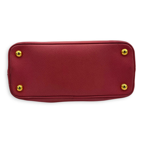 Promenade  Top Handle Bag Pink in Saffiano Leather, Gold hardware