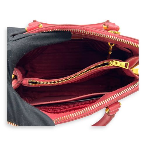 Promenade  Top Handle Bag Pink in Saffiano Leather, Gold hardware
