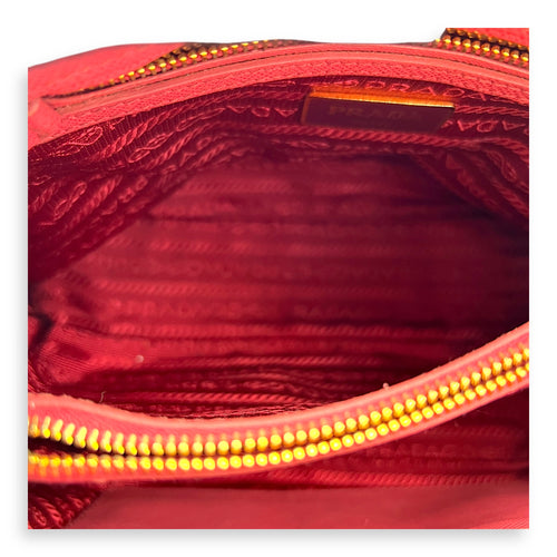 Promenade  Top Handle Bag Pink in Saffiano Leather, Gold hardware