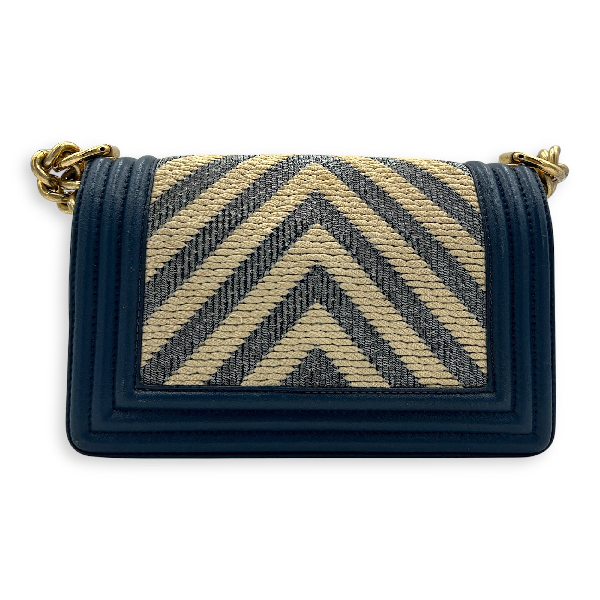 Boy Small Multi-colour Shoulder Bag in Calfskin, Gold hardware