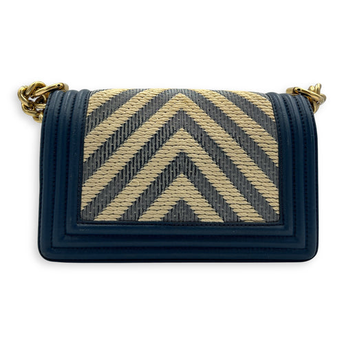 Boy Small Multi-colour Shoulder Bag in Calfskin, Gold hardware
