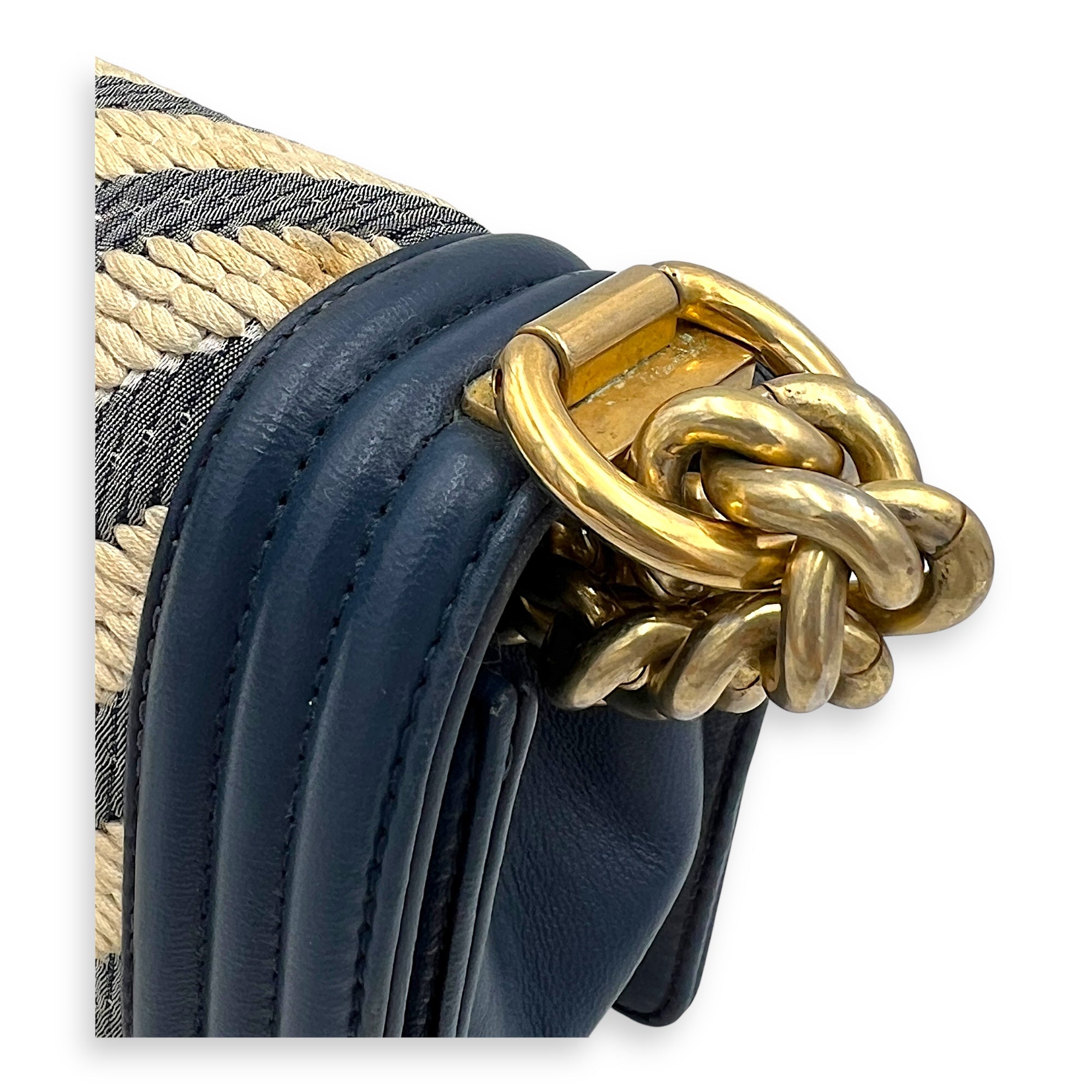 Boy Small Multi-colour Shoulder Bag in Calfskin, Gold hardware