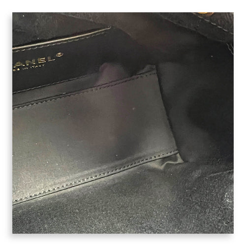 C25 Shoulder Bag Mini Black in Caviar Leather, Gold hardware