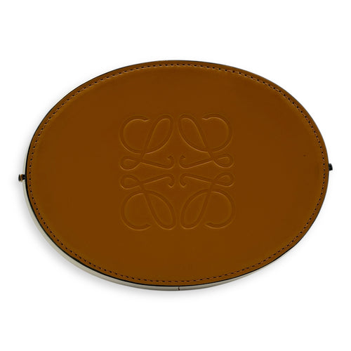 Gate Brown Bucket Bag in Calfskin, Silver hardware