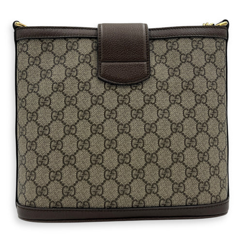 Dionysus Grey Tote Bag in Coated Canvas, Mixed hardware