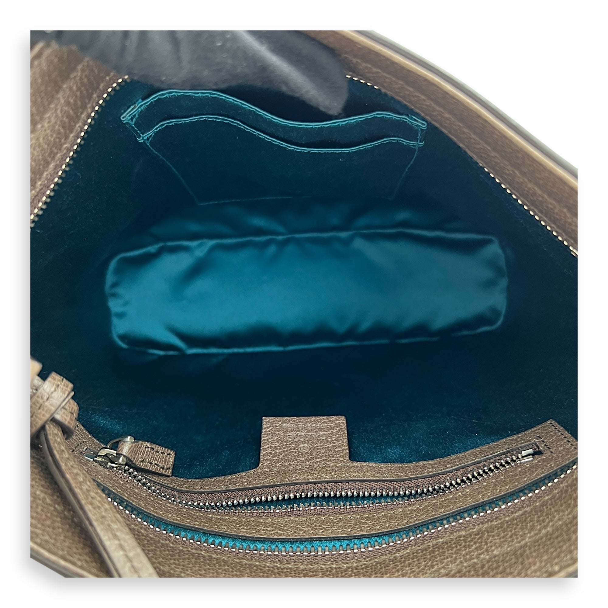 Dionysus Grey Tote Bag in Coated Canvas, Mixed hardware